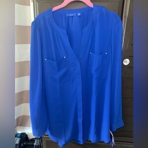 NWT Apt. 9 Royal Blue Blouse
